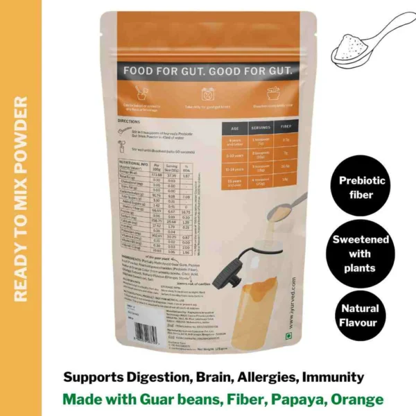 Family Prebiotic Gut Drink Powder Orange - Image 3