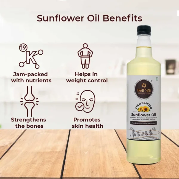 Sunflower Oil-skin and hair health oil. Size: 1L - Image 2