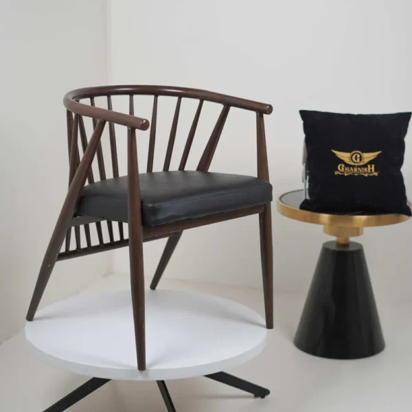 Ala Metal With Wooden Finish Chair - Image 2