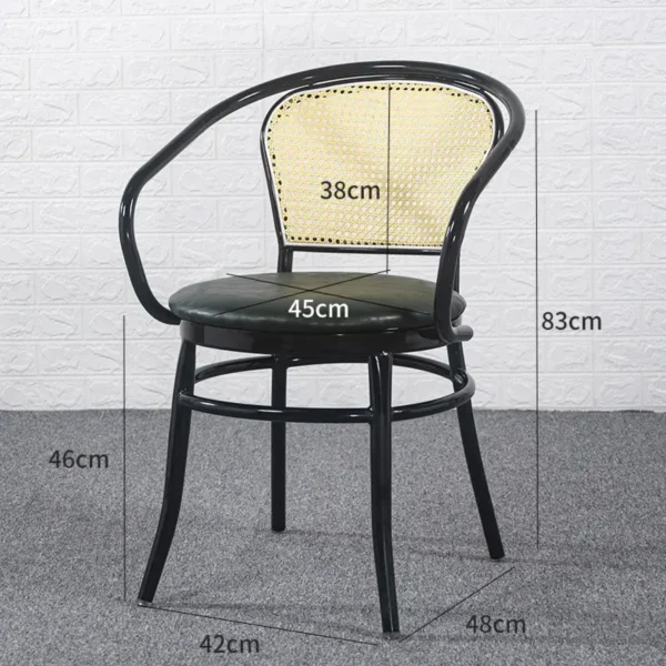 Calvin dark restaurant dining chair - Image 4