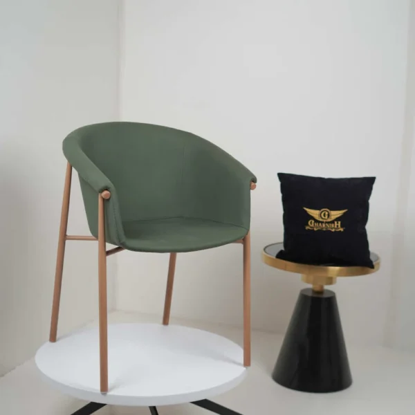 Fiza Green Metal Cafe Chair - Image 5