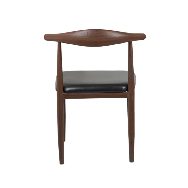 Hansa Dark - Metal Restaurant Chair with Wooden Finish - Image 6