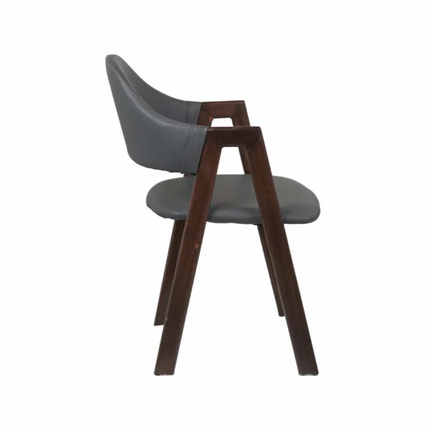 Heritage Metal Dark Grey Restaurant Chair - Image 4