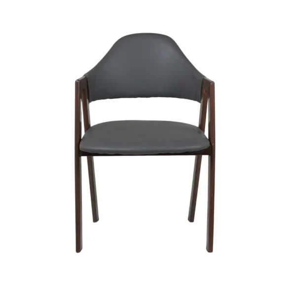 Heritage Metal Dark Grey Restaurant Chair - Image 2