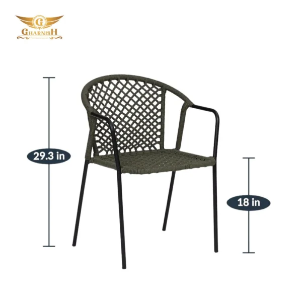 Ropester Outdoor Restaurant Chair - Image 2