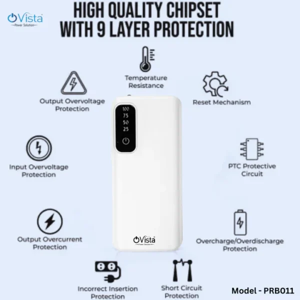 Ovista Power Bank 10000mAh - Portable Charger & External Battery - Image 2