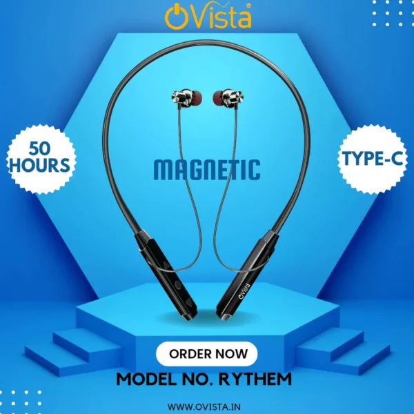 Ovista Bluetooth Neckband with Mic - Image 2