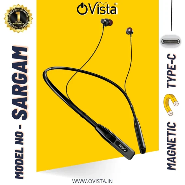 Ovista Bluetooth Neckband (Sargam) - Image 3